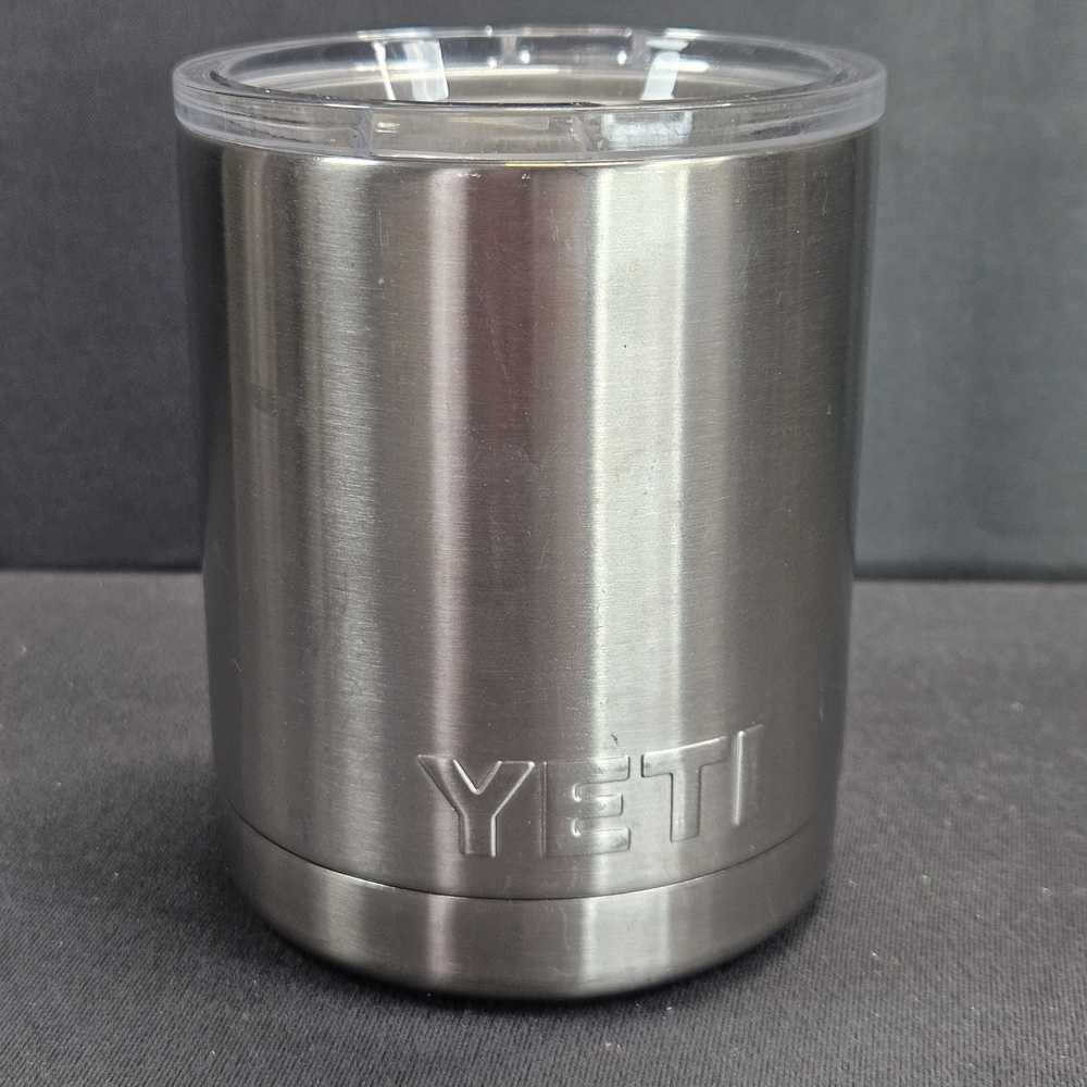 YETI Rambler 10oz Lowball Tumbler  Stainless Steel Insulated Cup w/ Lid Hot Cold
